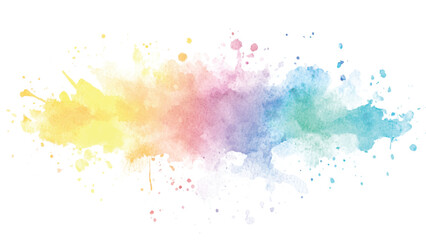 watercolor vector on white background.