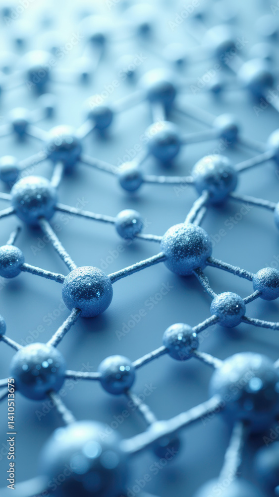 Aufkleber an illustration of a glp1 molecule with its structure highlighted.