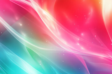 Fototapeta premium Abstract colorful design with flowing curves and sparkling light effects