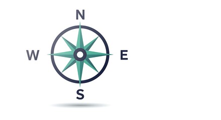 compass rose with cardinal direction letters
