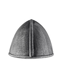 Medieval knight helmet isolated on white background with clipping path