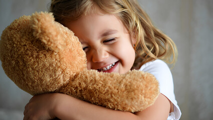 girl with teddy bear