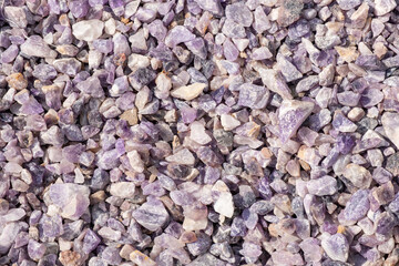 pebble gemstone Texture Violet Lavender Mineral Rock Stones – Decor Architecture  (Top View)