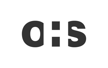 OHS logo design. Initial letter O H S bold font style for tech startups, consulting, corporate branding. Creative company name, headlines typography identity, trendy logotype.