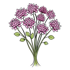  Enchanting Chive Blossom Bouquet Illustration