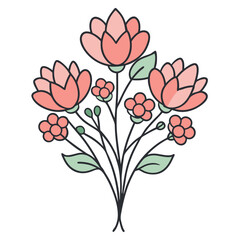  Charming Coral Bells Flower Bouquet Design