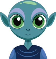 Alien with big eyes
