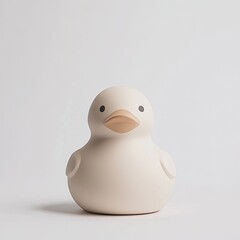 Off-white rubber duck bath toy