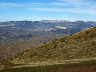 Fototapeta premium Hills above Cenes in the Sierra Nevada, Spain 