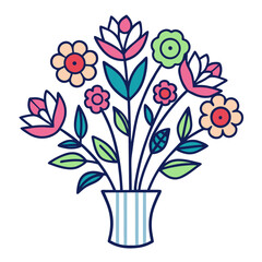  Vibrant Hydroponic Floral Bouquet Art