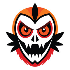 Halloween masks isolated on white