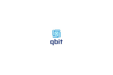 Letter q creative technological motion storm square logo