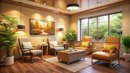 Cozy Consultation Room - Soft Lighting & Warm Ambiance