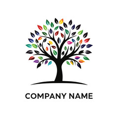 Obraz premium Colorful tree logo