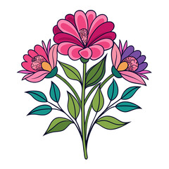  Enchanting Mystic Bloom Bouquet Illustration