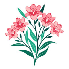  Charming Oleander Bouquet Flower Artwork