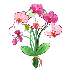  Vivid Orchid Oasis Flower Bouquet