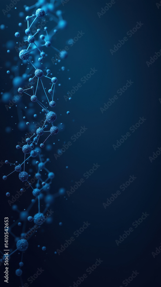 Poster image depicting a molecular structure with glp1 highlighted, against a dark background with illumina