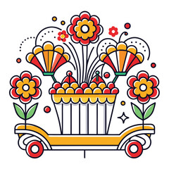  Artistic Parade Floats Floral Bouquet