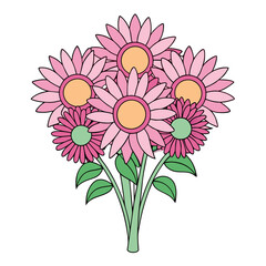  Lovely Pink Sunflower Bouquet Floral Design