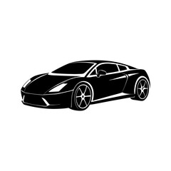 Sports Car Silhouette vector illustration