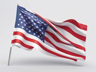Fototapeta premium 4th July independence day and USA national flag
