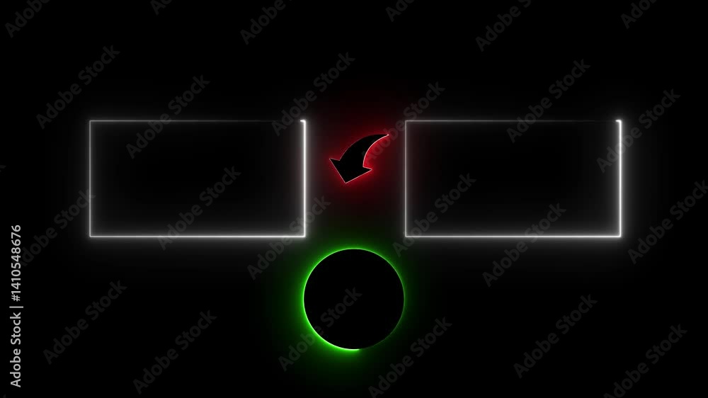 Poster neon subscribe button and outro for gaming and video channels youtube end screen outro card subscrib
