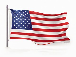 Obraz premium 4th July independence day and USA national flag