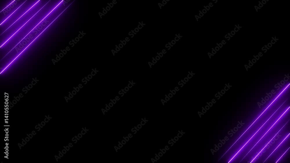 Poster neon glowing picture frame abstract background neon glowing picture frame animation icon retro ring 