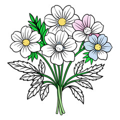  Charming Windflower Floral Bouquet Design