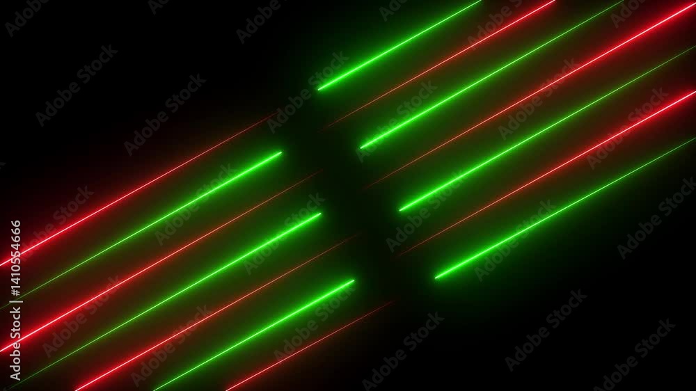 Poster abstract colorful neon line moving background animation. abstract red neon lights animated on a dark