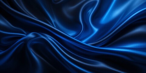 Obraz premium Midnight Blue Silk Drape
