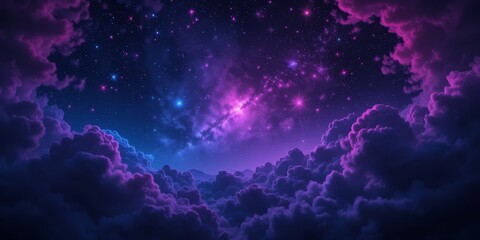 Celestial Dreamscape: Cosmic Nebula and Starburst