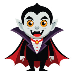 Halloween vampires isolated on white