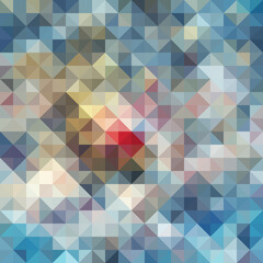 Colorful polygonal abstract background. Low poly effect. Polygon backdrop.