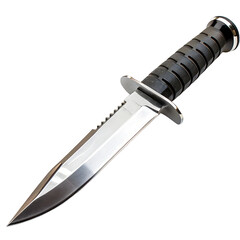 High-Angle Close-Up of a Tactical Knife PNG and transparent background	