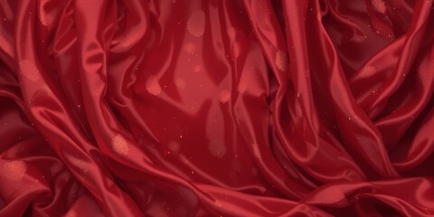 Obraz premium Crimson Silk Drape