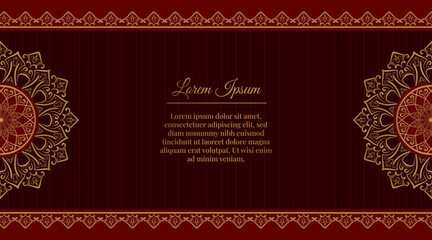 Luxury background, with golden mandala