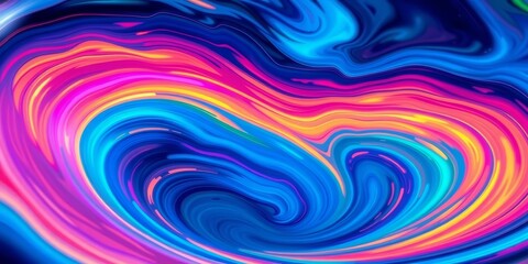 Obraz premium Abstract swirling vortex background with vibrant colors suitable for science presentations, dynamic, texture