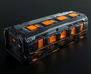 Obraz premium Futuristic energy storage unit