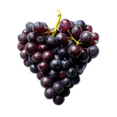 Fototapeta premium A vibrant display of fresh, dark grapes, showcasing their natural beauty with glistening droplets.