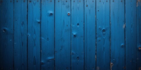 Fototapeta premium Blue Wooden Fence Texture