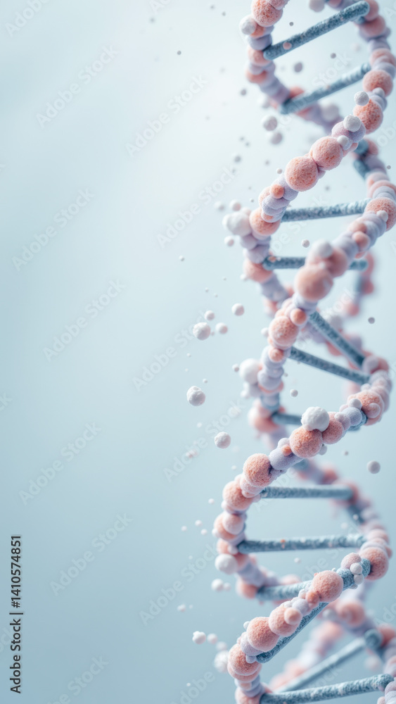 Aufkleber high-resolution microscopic view of a single glp1 molecule, illustrating its structure and complexit