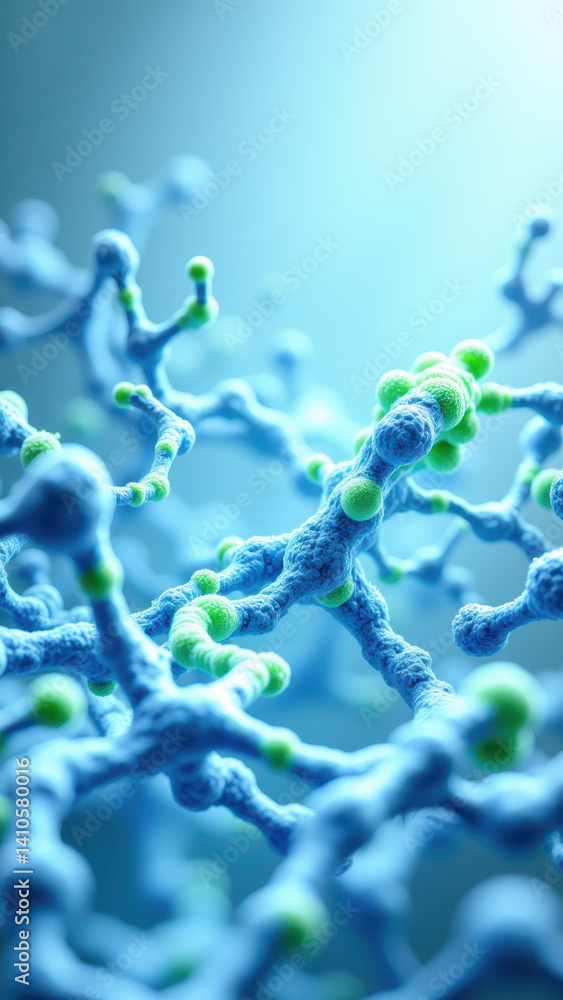 Poster glp-1 molecule with a bright background for easy identification.