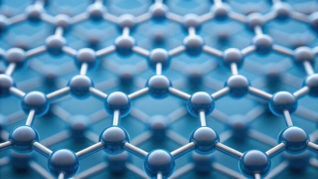 A closeup of a molecular structure illustrating the intricate arrangement of nanoparticles highlighting their size and uniformity which contributes to enhanced water resistance.