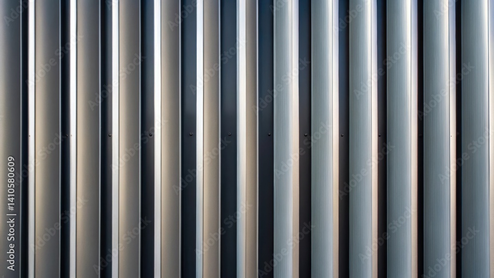 Poster A closeup of a row of vertical louvers made from lightweight aluminum each tilted at different angles effectively channeling wind upwards while providing shade.