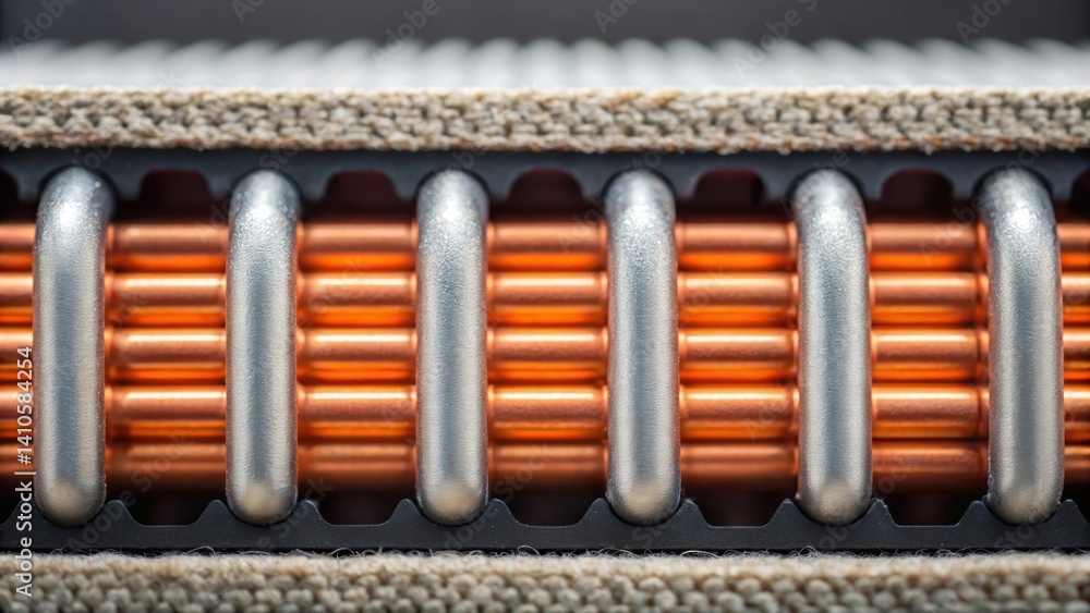 Poster A detailed closeup of the thermal insulation layer surrounding the heating elements emphasizing its role in maximizing efficiency and minimizing heat loss.