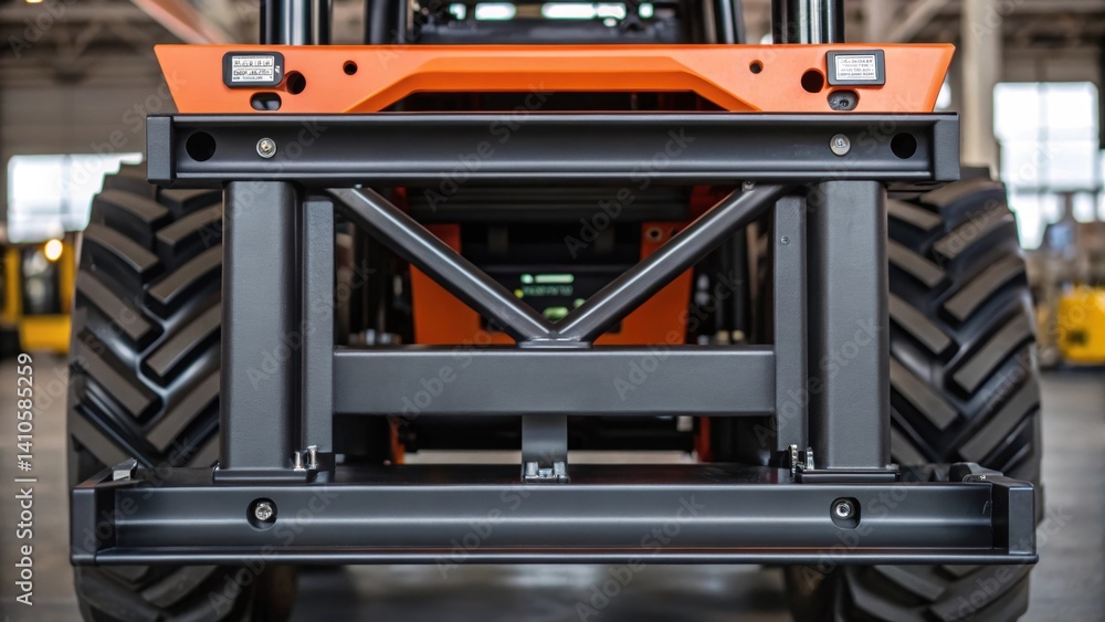 Poster A medium closeup capturing the machines frame revealing its robust construction with reinforced supports and industrialgrade finish designed for longevity.