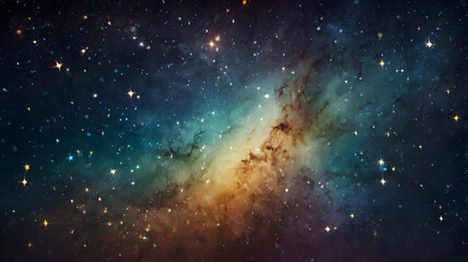 Naklejka premium space background with stars