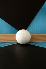 Still life with a plastic foam ball	